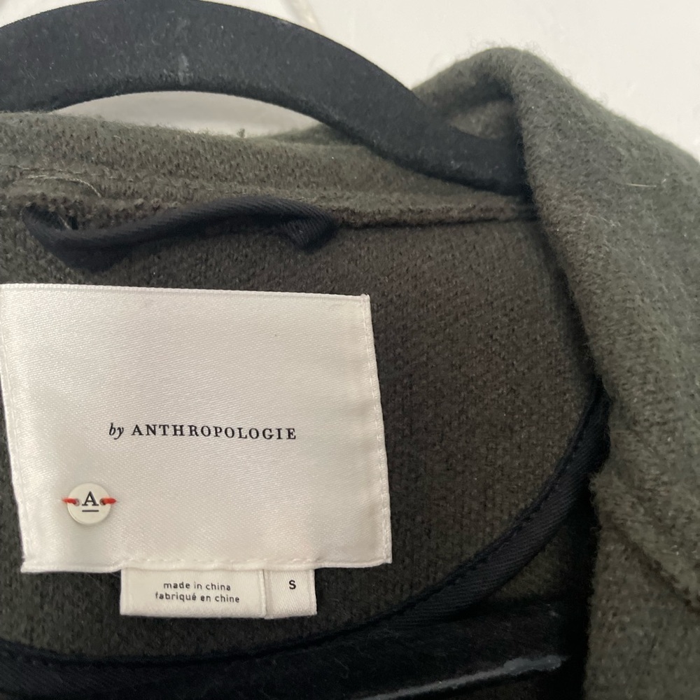 Anthropologie Rani Sweater Blazer Olive Green - Picture 3 of 7